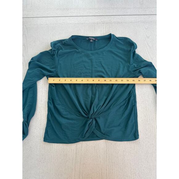 Zobha Tie Front Workout Top Clean Girl Cropped Balletcore - Picture 6 of 6